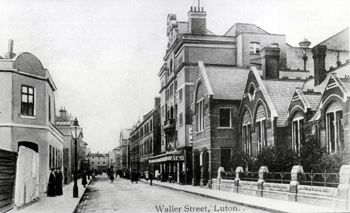 Waller Street with the schools in the foreground [Z50/75/108]